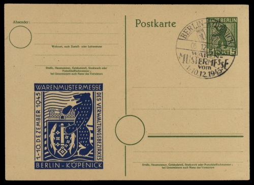 1945, SBZ Berlin Brandenburg, P 3, Brief