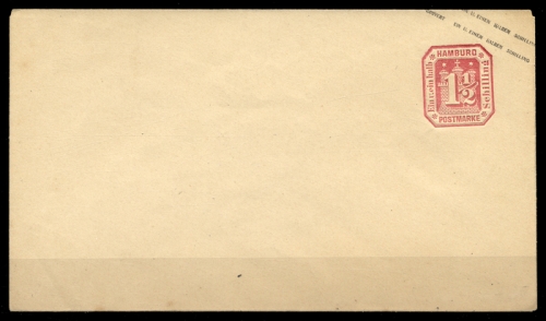 1866, Altdeutschland Hamburg, U 3, Brief
