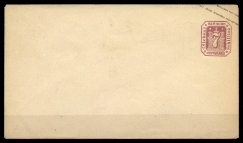 1866, Altdeutschland Hamburg, U 7, Brief