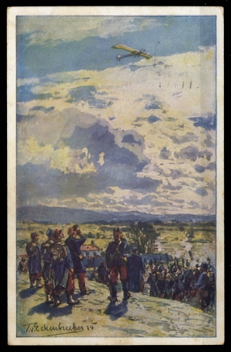 1914, Zeppelin,Zeppelin Postkarten,Luftflotten-Verein, Brief