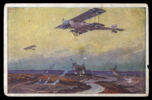 1914, Zeppelin,Zeppelin Postkarten,Luftflotten-Verein, Brief