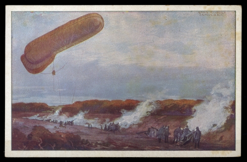 1914, Zeppelin,Zeppelin Postkarten,Luftflotten-Verein, Brief