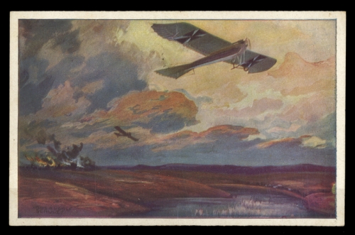 1914, Zeppelin,Zeppelin Postkarten,Luftflotten-Verein, Brief