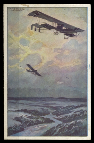1914, Zeppelin,Zeppelin Postkarten,Luftflotten-Verein, Brief
