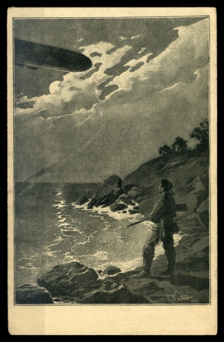 1918, Zeppelin,Zeppelin Postkarten,Weltkrieg I, Brief
