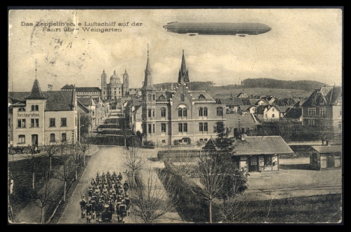 1909, Zeppelin,Zeppelin Postkarten,sonstige, Brief