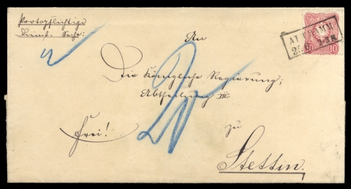 Altdeutschland Preussen, DR 33, Brief