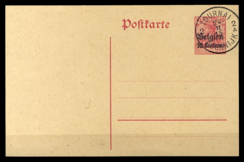 1914, Deutsche Besetzung I. WK Belgien, P 2, Brief