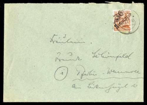 1948, SBZ Handstempel Bezirk 27, 174 VII, Brief