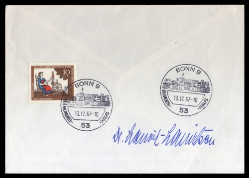 1967, Geschichte,Politiker,sonstige, 538, Brief