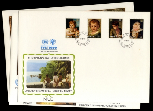 1979, Niue, 238-41, Bl.16-19, FDC