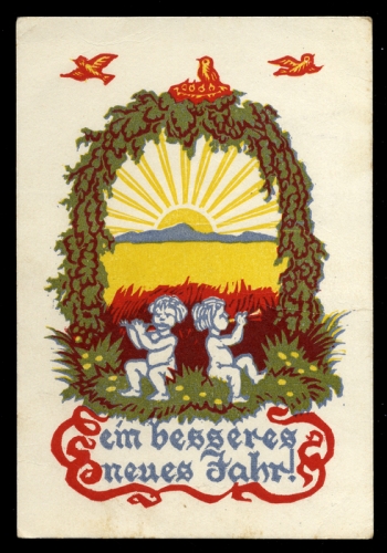 1944, Ansichtskarten,Glueckwunsch,sonstige, Brief