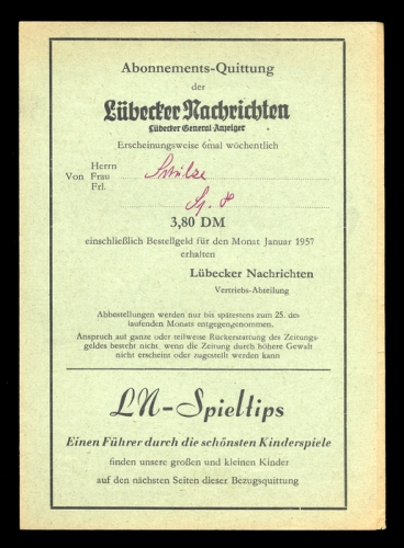 1957, Bundesrepublik Deutschland