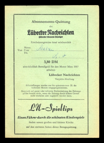 1957, Bundesrepublik Deutschland
