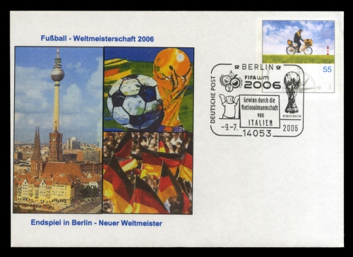 2006, Sport u. Spiel,Fussball,Weltmeisterschaften, U, Brief