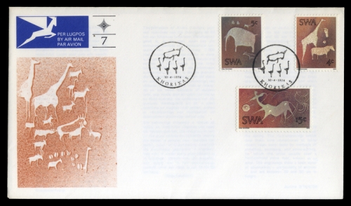 1974, Südwestafrika, 396-98, FDC