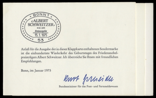 1975, Bundesrepublik Deutschland, 830 u.a., Brief