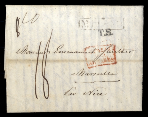 1823, Italien, Brief