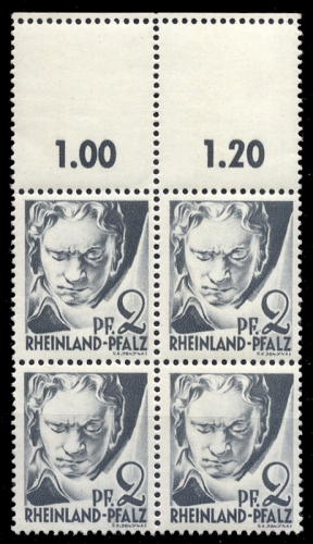 1947, Französische Zone Rheinland Pfalz, 1 LF, **