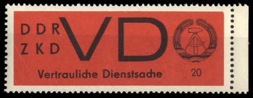 1965, DDR Vertrauliche Dienstsachen, 3 PF II, **