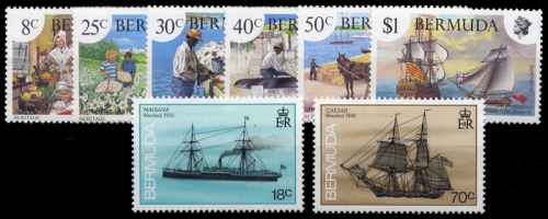 1981, Bermuda, 395-400 u.a, **