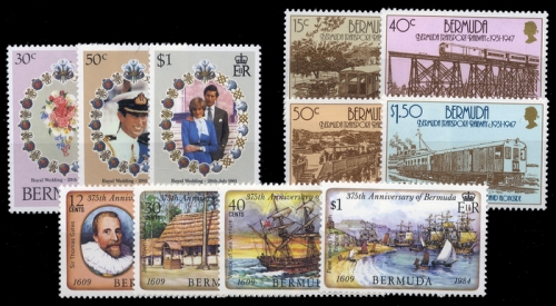 1981, Bermuda, 401-03 u.a., **