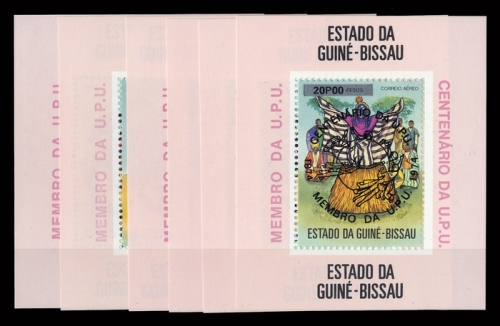 1976, Guinea Bissau, Bl. 11 u.a., **