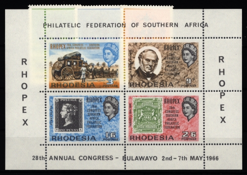 1966, Rhodesien, Bl. 1 u.a., **, gest.