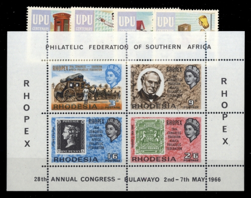 1966, Rhodesien, Bl. 1 u.a., **