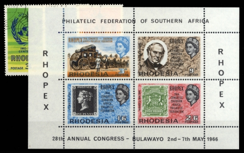 1966, Rhodesien, Bl. 1 u.a., **, gest.