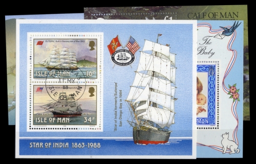 1982, Insel Man, Bl. 6 u.a., **, gest.