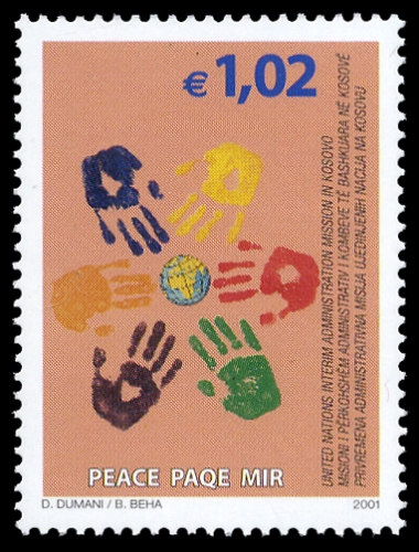 2001, Jugoslawien Ausgabe für den Kosovo, 6-10 u.a., **