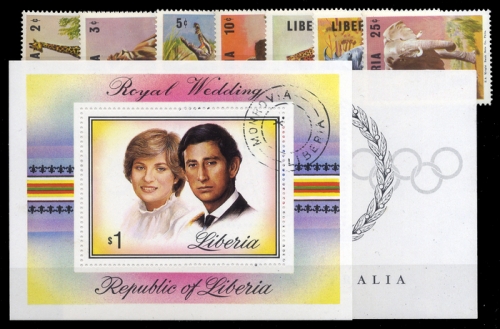 1956, Liberia, Bl. 10 u.a., **, gest.