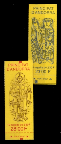 1990, Andorra Französische Post, MH 0-3 u.a., **
