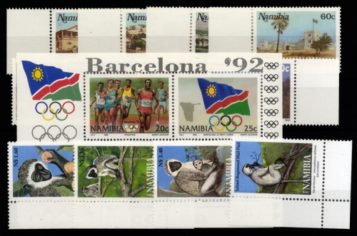 1991, Namibia, 702-05 u.a., **