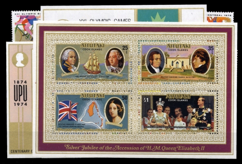 1974, Aitutaki, Bl. 2 u.a., **