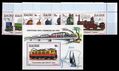1980, Zaire, 622-29 u.a., **