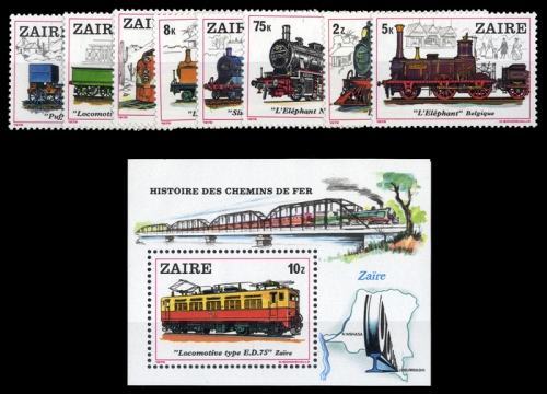 1980, Zaire, 622-29 u.a., **