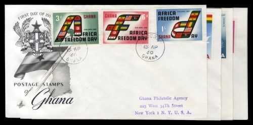 1959, Ghana, 63-67 u.a., FDC