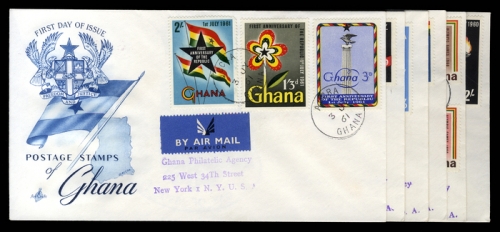 1960, Ghana, 80-83 u.a., FDC