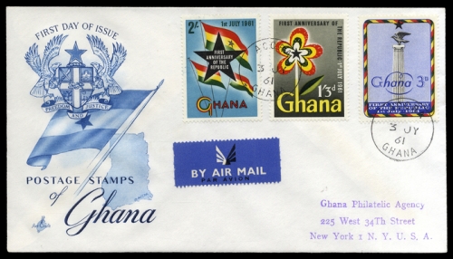 1960, Ghana, 80-83 u.a., FDC