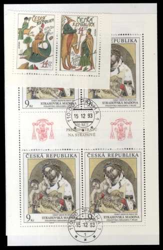 1993, Tschechische Republik, 6 KB u.a., **, gest.