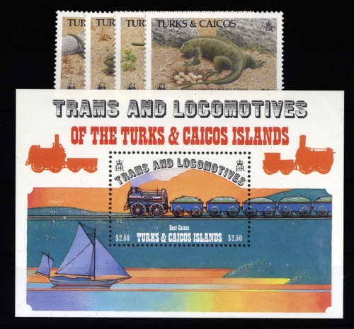 1983, Turks und Caicos Inseln, Bl. 42 u.a., **