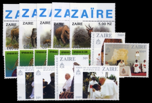 1974, Zaire, 484-89 u.a., **
