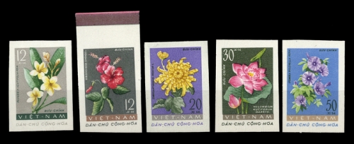 1961, Vietnam Nord und Republik, 206-10 U, (*)