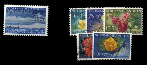 1954, Niederländische Antillen, 41 u.a., **, gest.