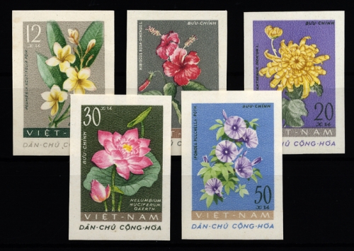 1962, Vietnam Nord und Republik, 206-10 U, (*)