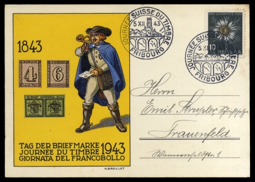 1943, Postgeschichte,Tag der Briefmarke,International bis 1945, ...