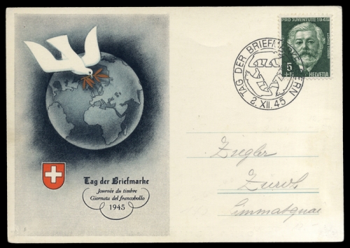 1945, Postgeschichte,Tag der Briefmarke,International bis 1945, ...