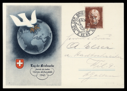 1945, Postgeschichte,Tag der Briefmarke,International bis 1945, ...